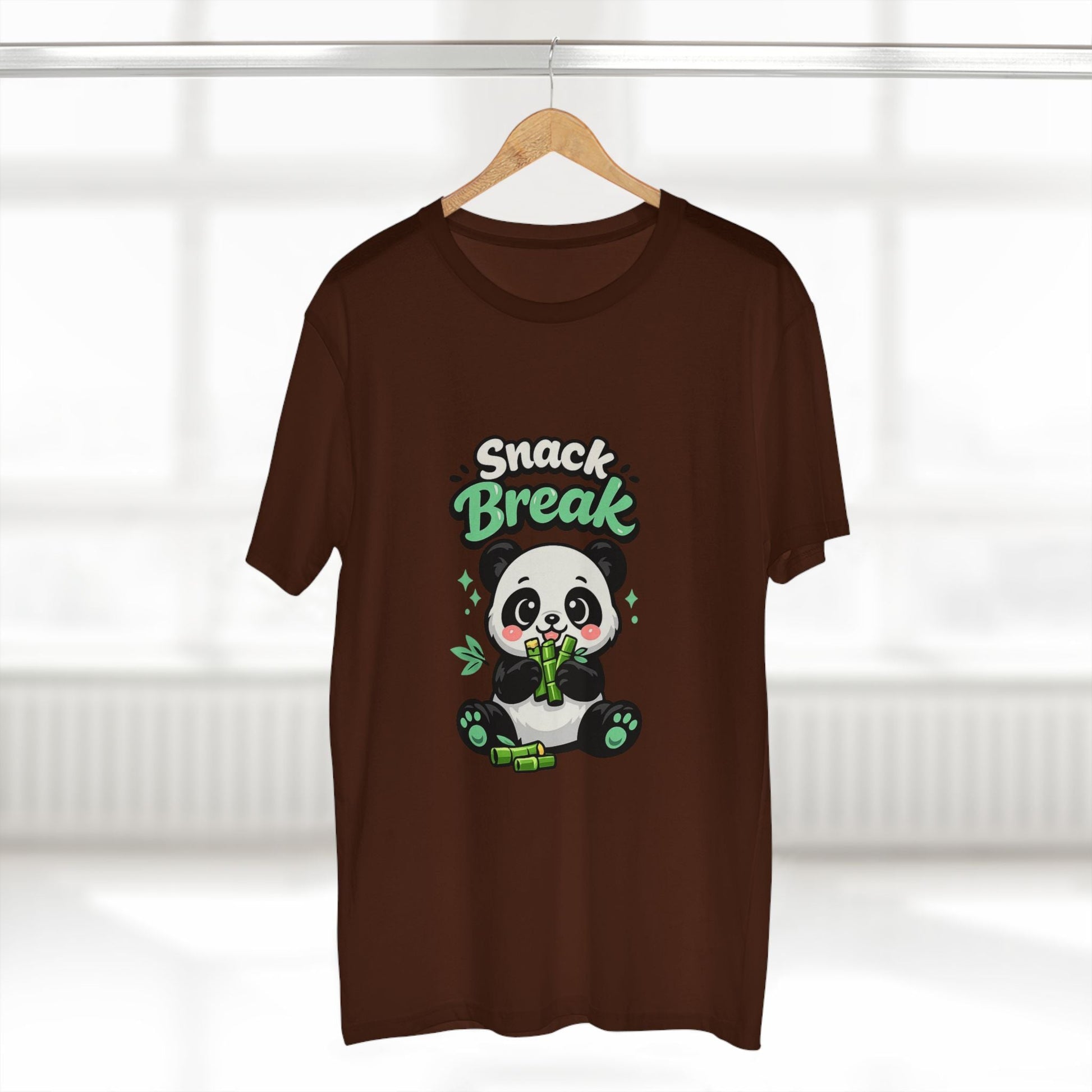 Snack Break Panda T-Shirt — Cute Panda Eating Bamboo Graphic Tee Printify