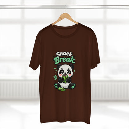 Snack Break Panda T-Shirt — Cute Panda Eating Bamboo Graphic Tee Printify