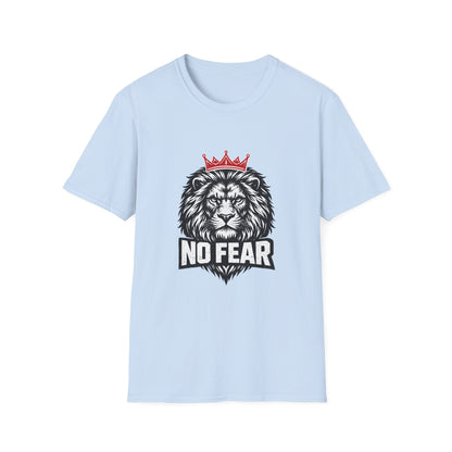 No Fear Lion T‑Shirt — Crowned Lion Graphic Tee Printify
