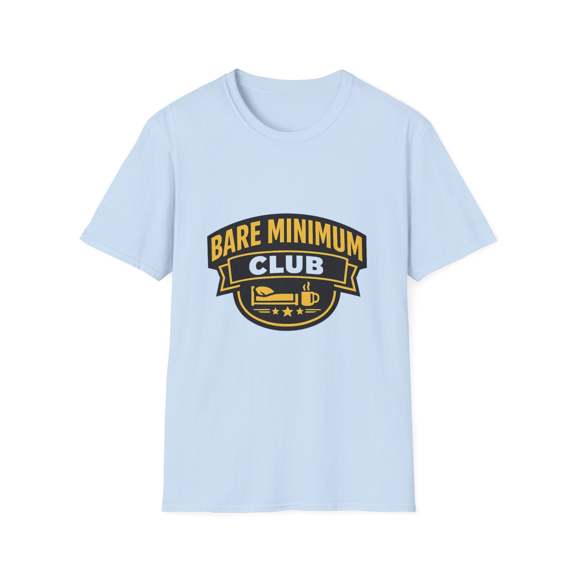 Unisex Bare Minimum Club Graphic T-Shirt – Funny Minimalist Lifestyle Tee Printify