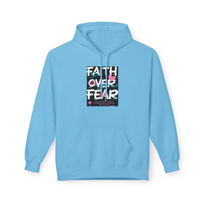 Faith Over Fear Hoodie — Floral Christian Inspiration Sweatshirt Printify