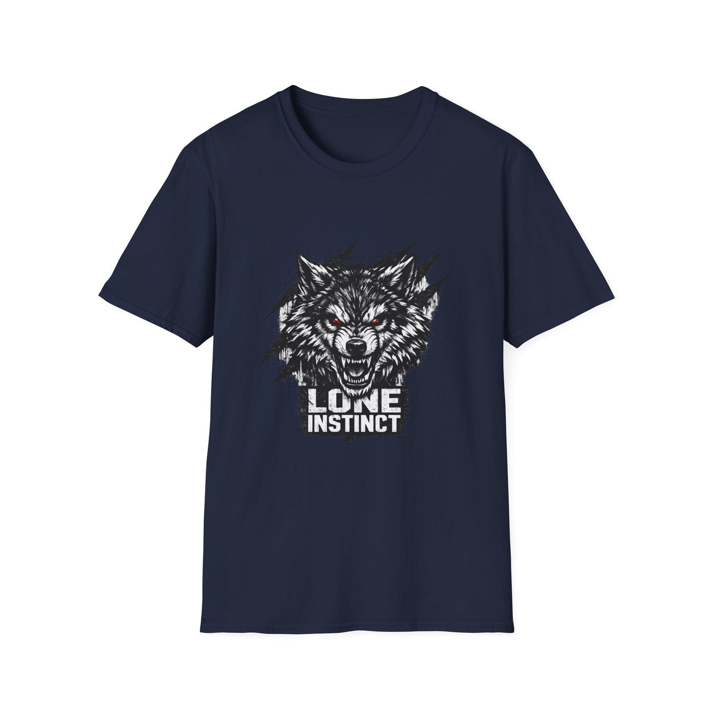 Wolf "Lone Instinct" T-Shirt - Graphic Storm Wolf Tee Printify