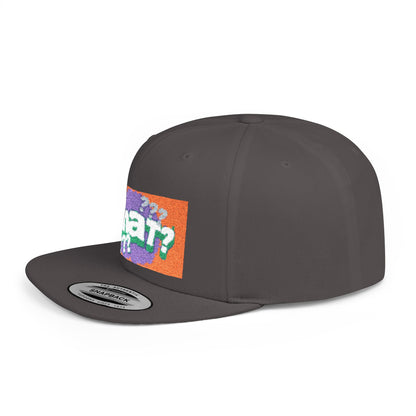 Chat Flat Bill Snapback Hat