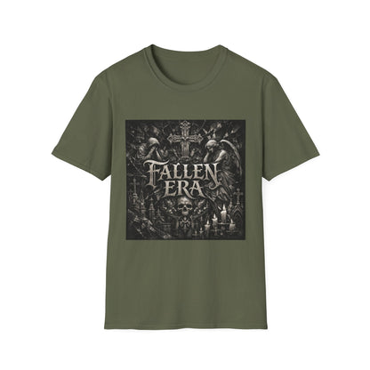 T-Shirt — Fallen Era Gothic Band Tee (Skulls, Angels & Cross) Printify