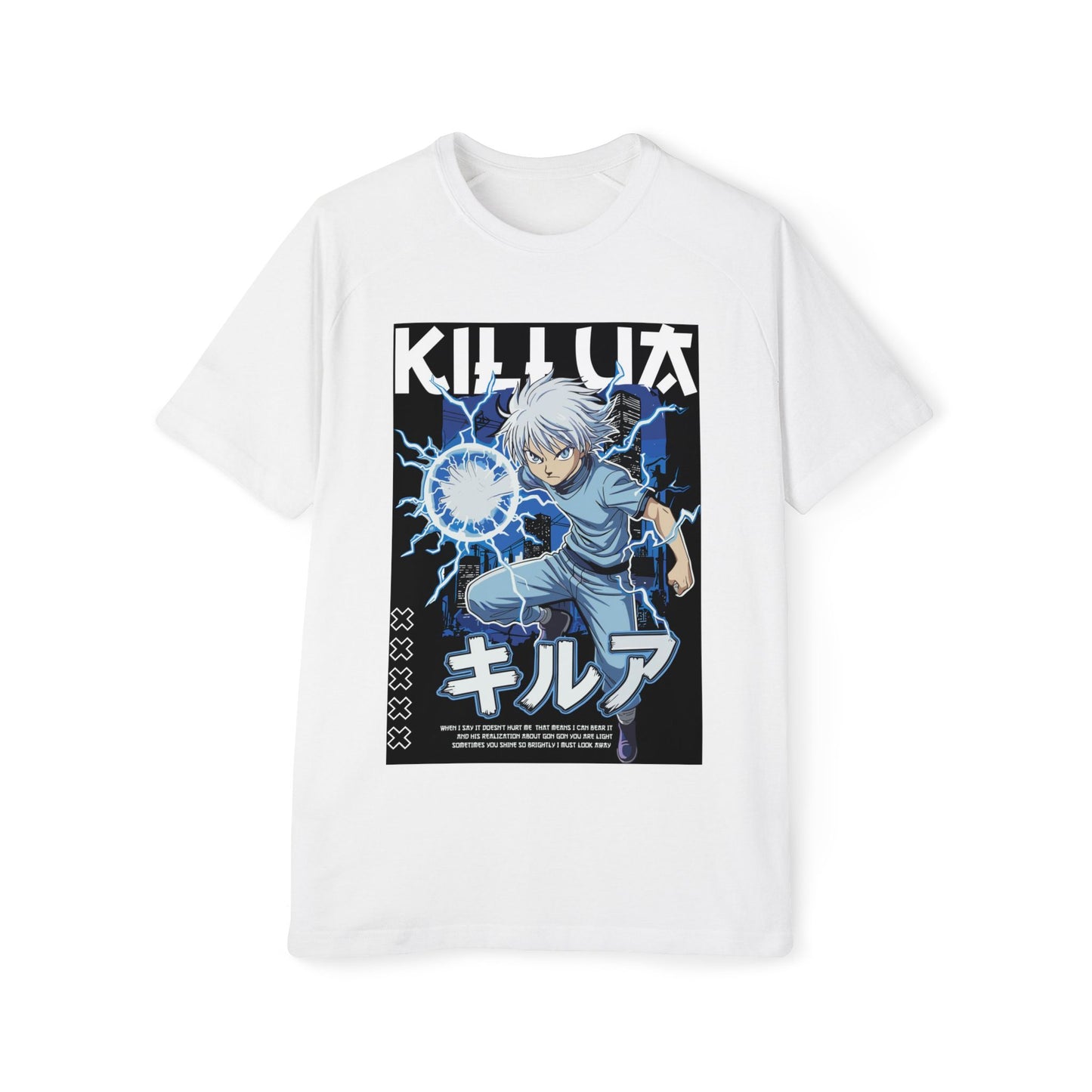 Killua Anime T-Shirt — Lightning Attack Graphic Tee (キルア)