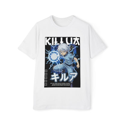 Killua Anime T-Shirt — Lightning Attack Graphic Tee (キルア)