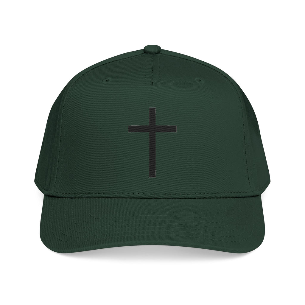 Christian Cross Baseball Cap — Minimal Embroidered Faith Hat