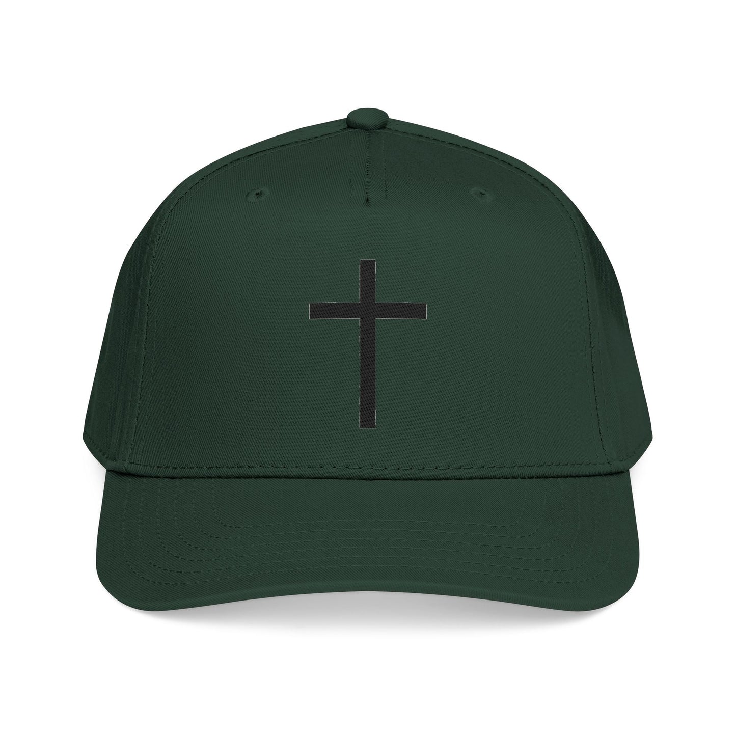 Christian Cross Baseball Cap — Minimal Embroidered Faith Hat Printify