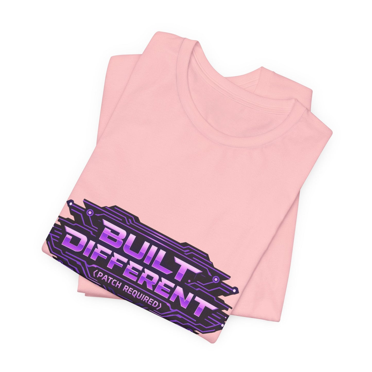 Built Different Tee — Retro Purple Gaming Graphic T-Shirt Printify