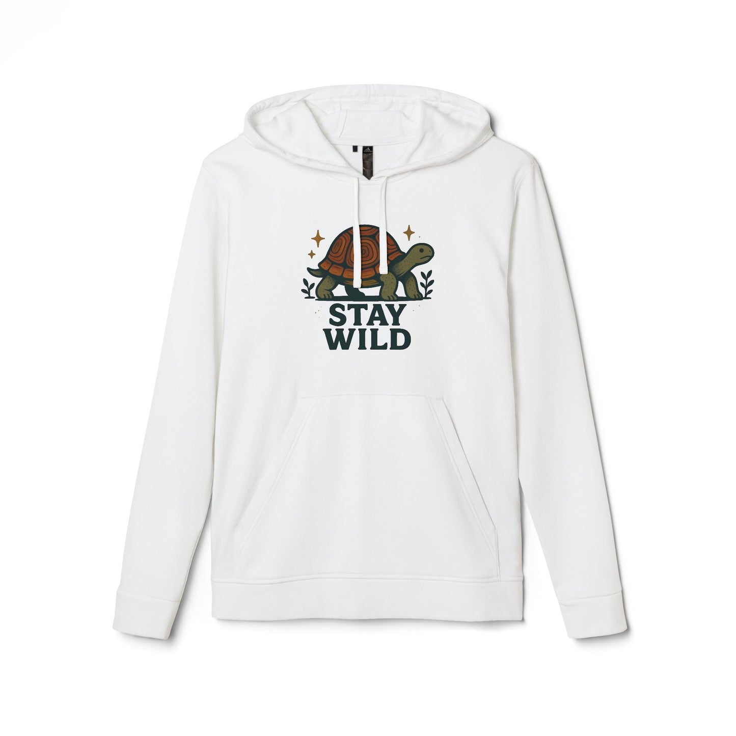 Turtle “Stay Wild” Hoodie for Women – Nature Lover Graphic Hoodie Printify