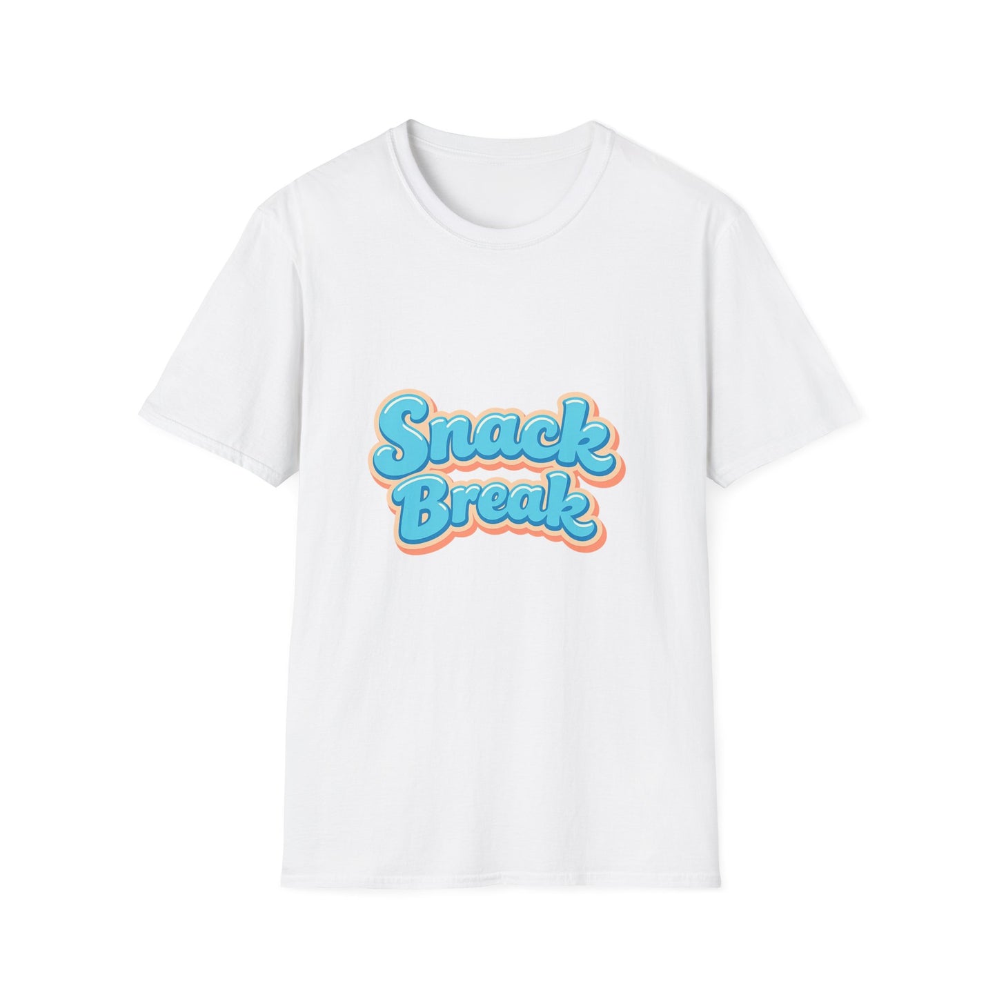 Snack Break T-Shirt — Retro Bubble Letter Graphic Tee