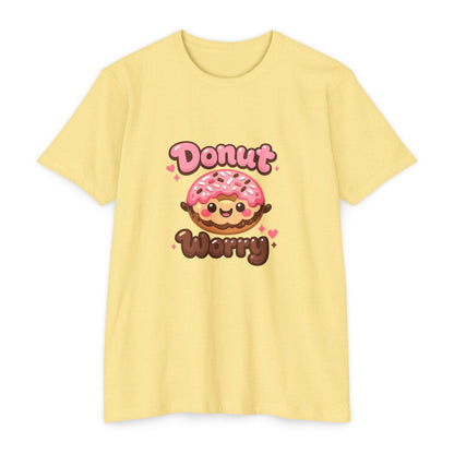 Donut Worry T-Shirt — Cute Kawaii Doughnut Graphic Tee Printify