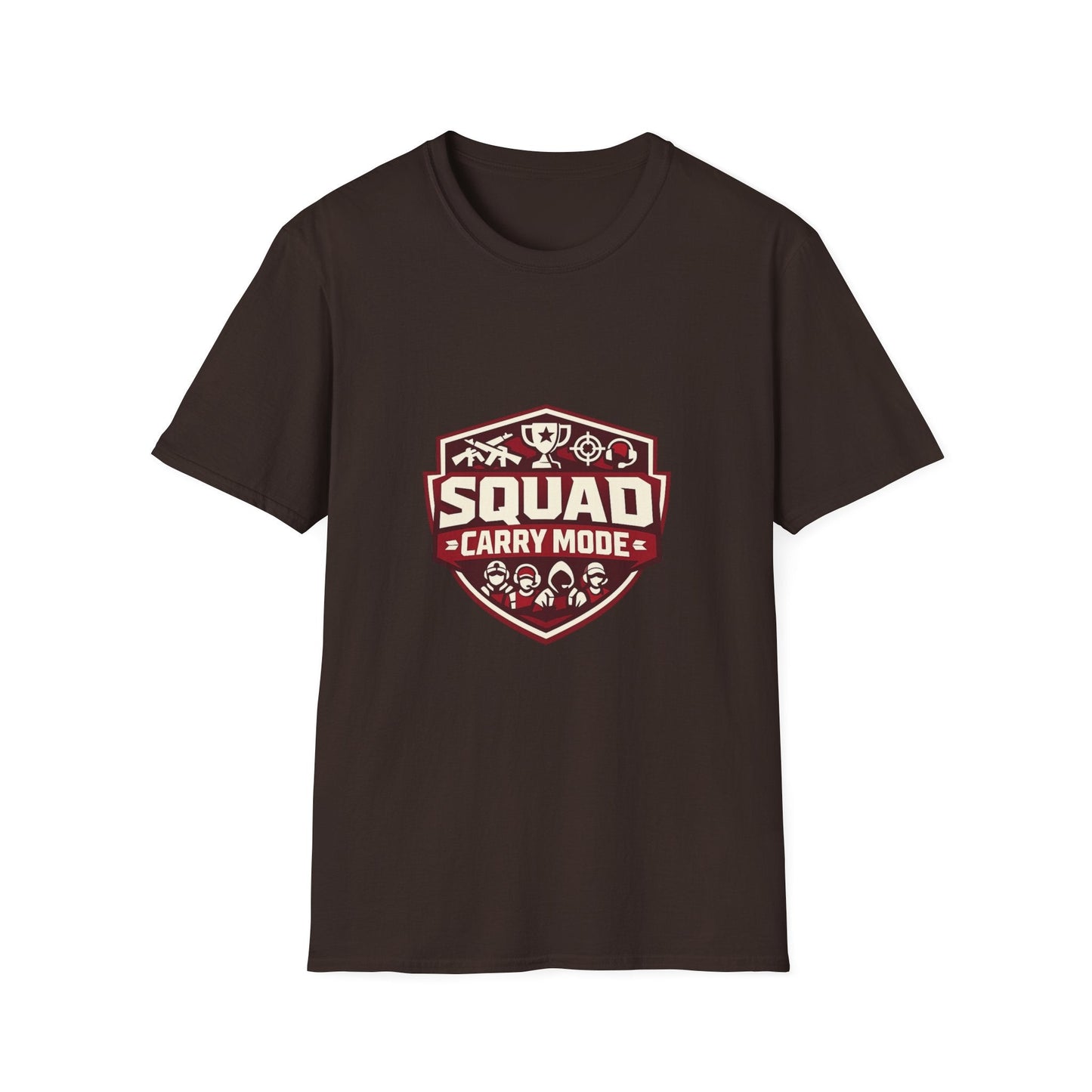Squad Carry Mode T-Shirt — Gamer Team Logo Tee Printify