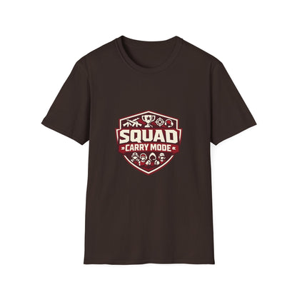 Squad Carry Mode T-Shirt — Gamer Team Logo Tee Printify