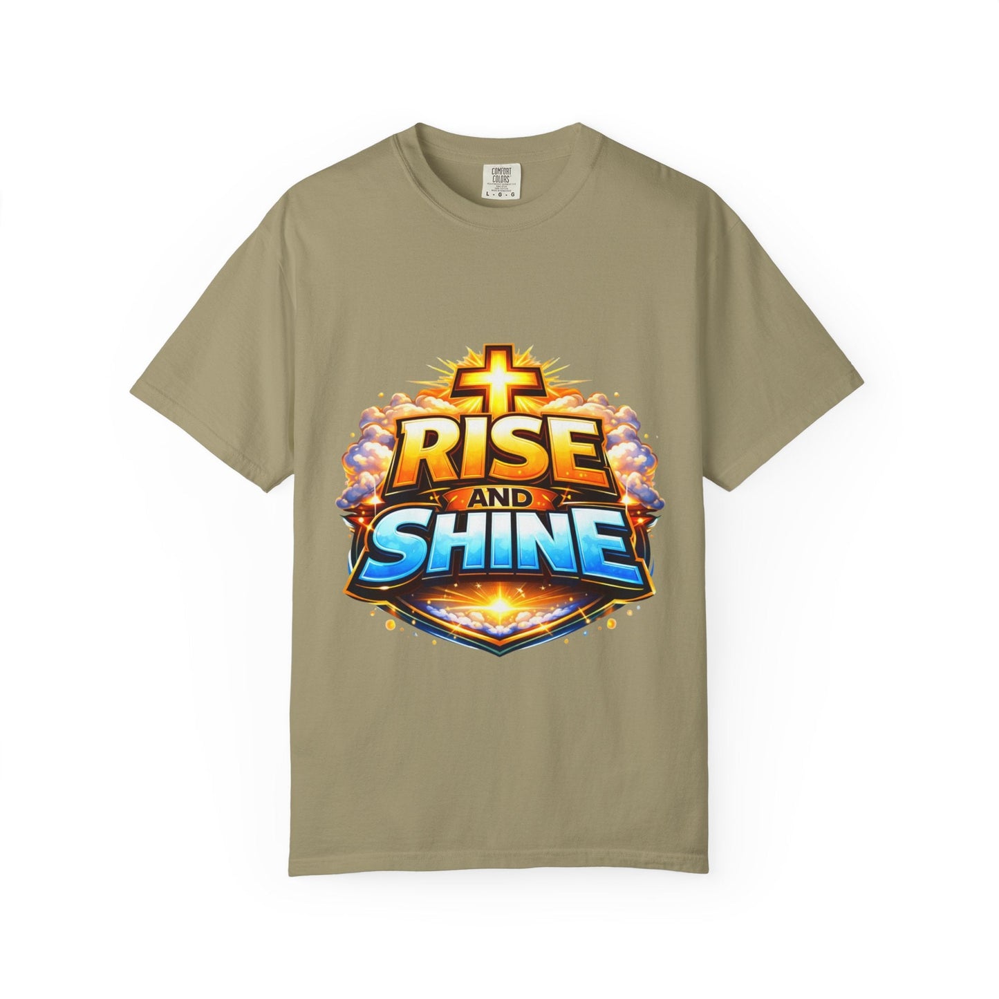 Rise and Shine Christian T-Shirt for Men – Inspirational Graphic Tee Printify
