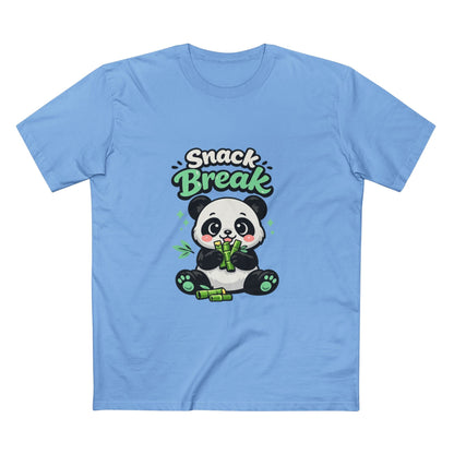 Snack Break Panda T-Shirt — Cute Panda Eating Bamboo Graphic Tee Printify