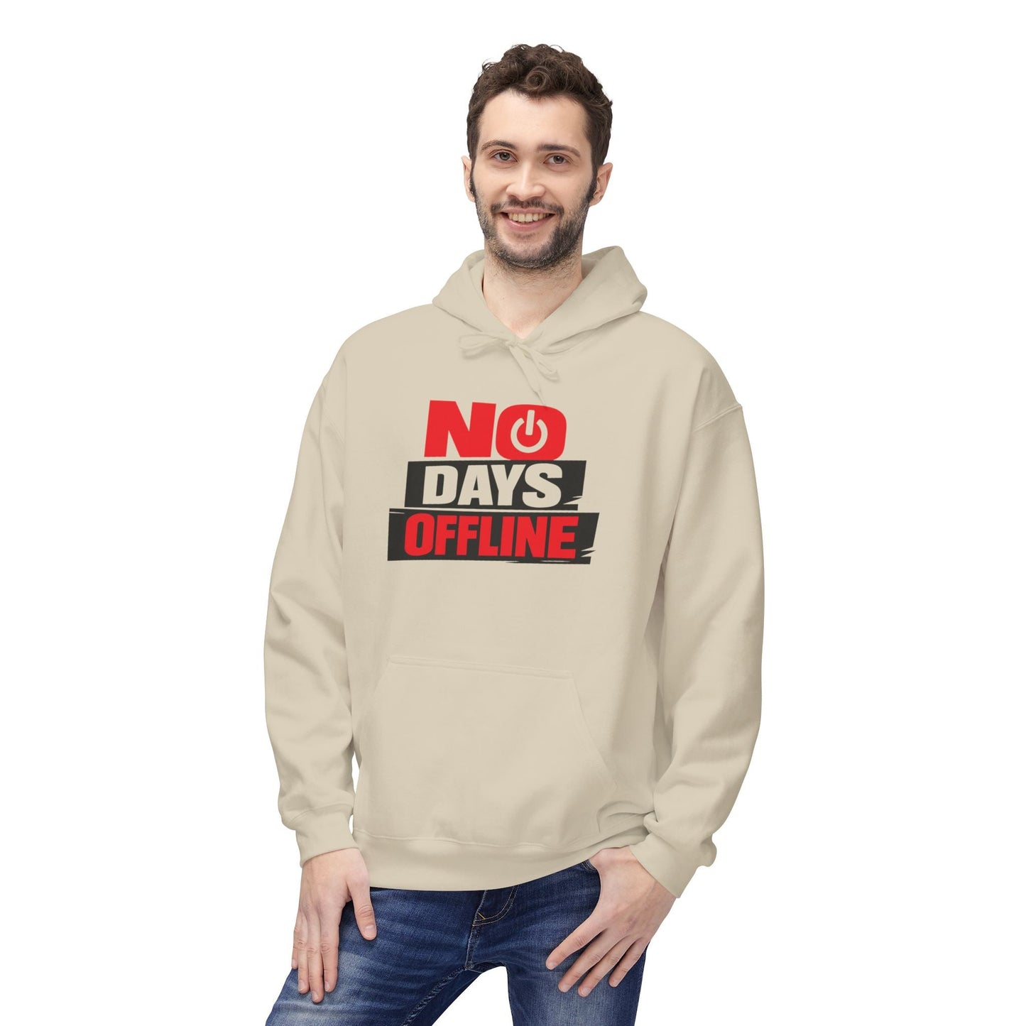 No Days Offline Hoodie — Gamer / Streamer Graphic Pullover Printify