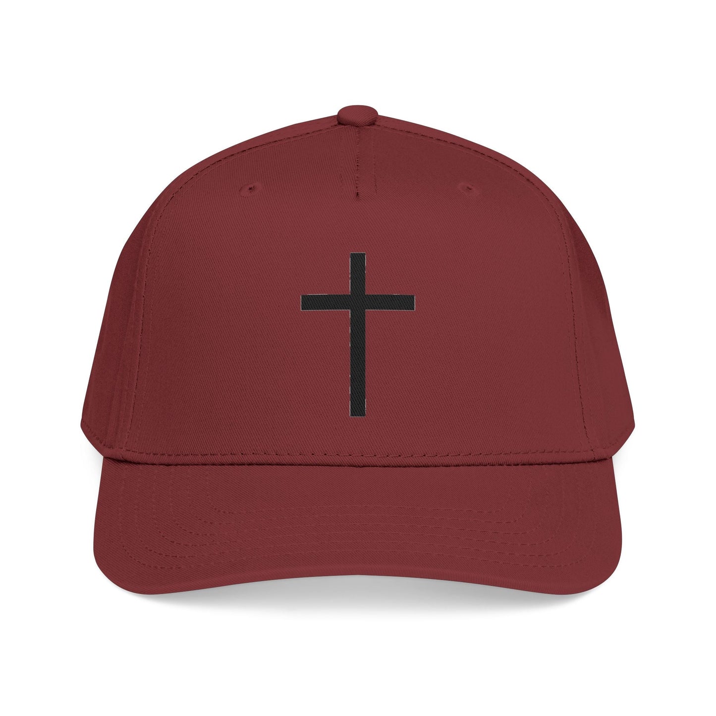 Christian Cross Baseball Cap — Minimal Embroidered Faith Hat Printify