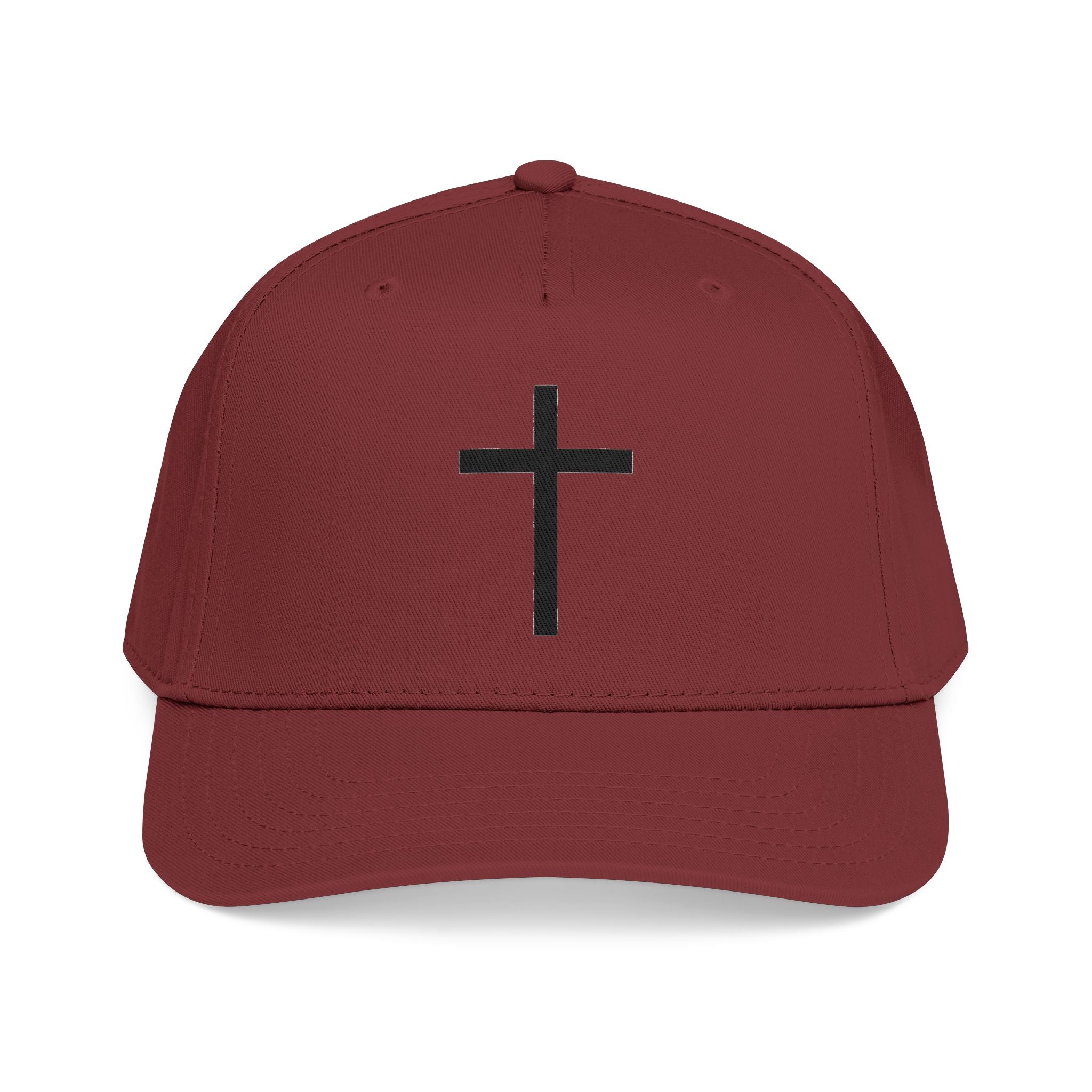 Christian Cross Baseball Cap — Minimal Embroidered Faith Hat