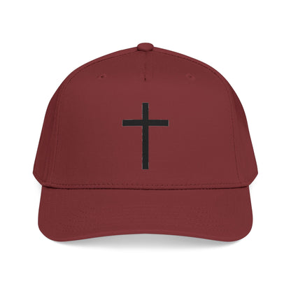 Christian Cross Baseball Cap — Minimal Embroidered Faith Hat Printify