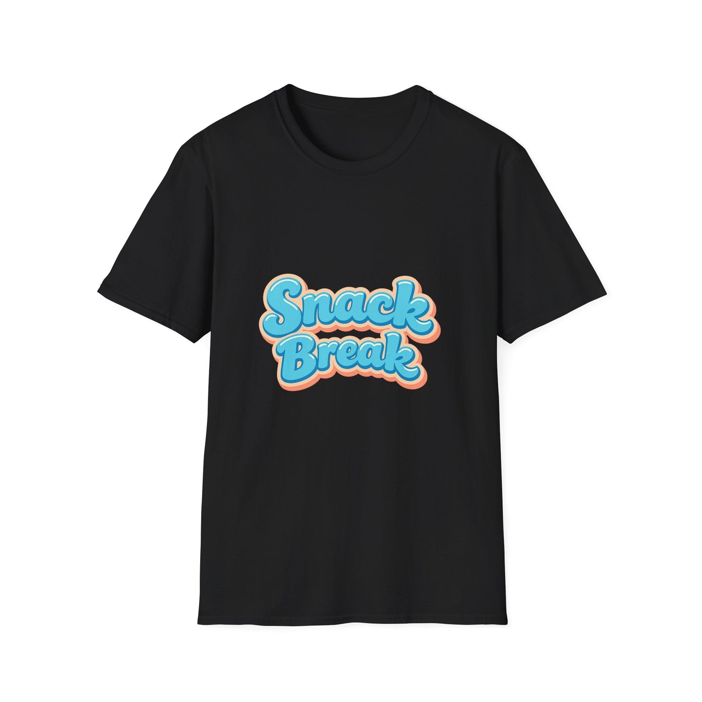 Snack Break T-Shirt — Retro Bubble Letter Graphic Tee