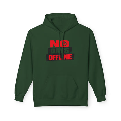 No Days Offline Hoodie — Gamer / Streamer Graphic Pullover Printify