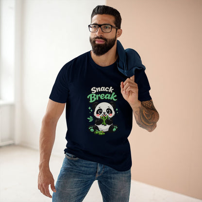 Snack Break Panda T-Shirt — Cute Panda Eating Bamboo Graphic Tee Printify