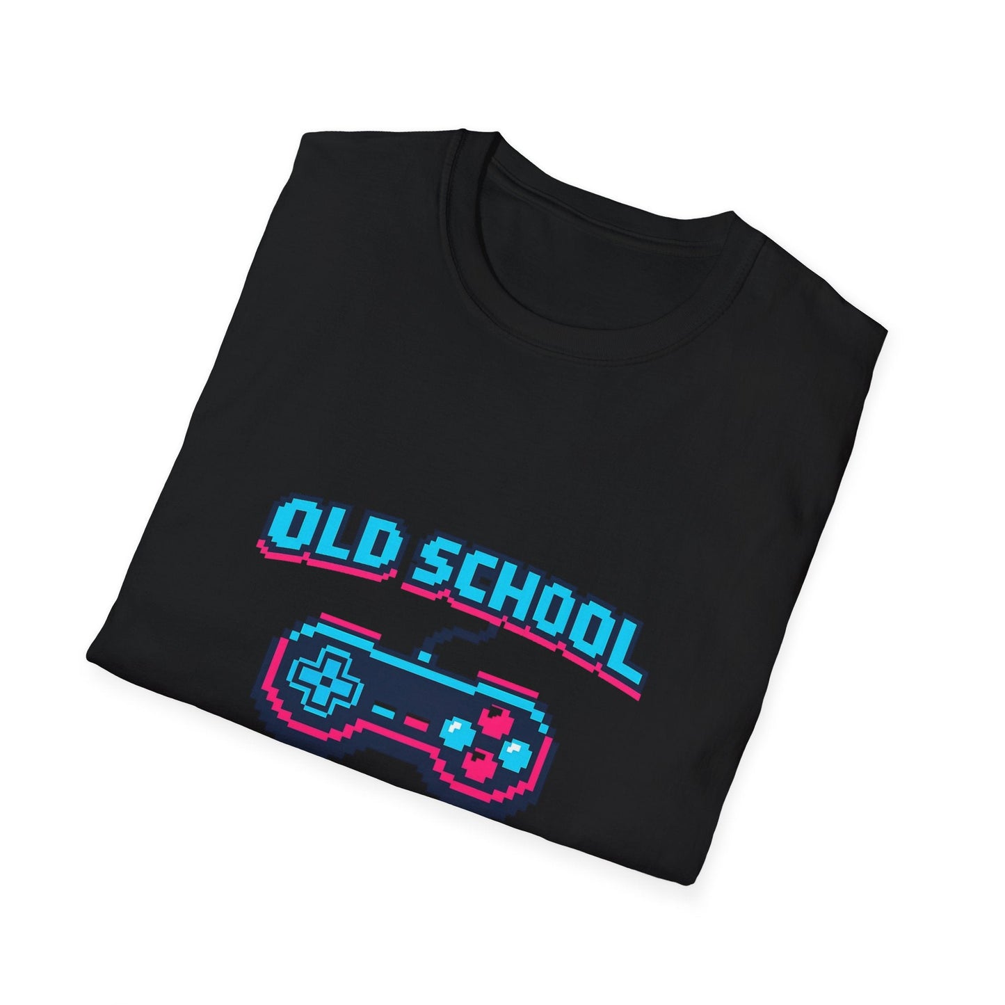 Old School Gamer T-Shirt — Retro Video Game Controller Tee Printify