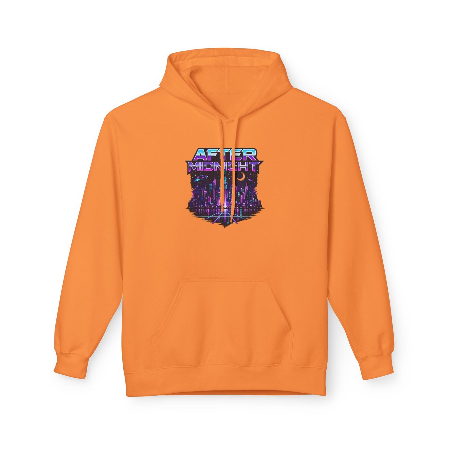 Cyberpunk City 'AFTER' Graphic Hoodie — Retro Futuristic Streetwear Printify