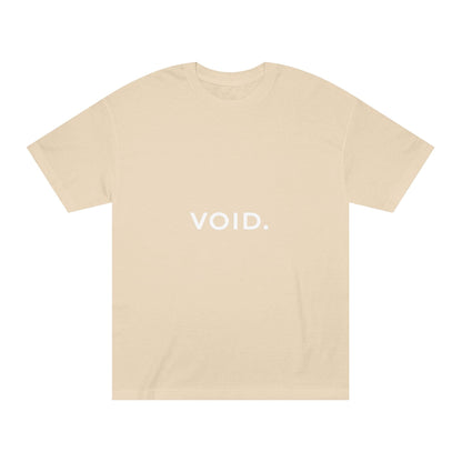 Void. Minimalist Graphic Tee — Neutral Beige Casual Shirt Printify