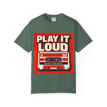 Play It Loud Retro Cassette T-Shirt Printify