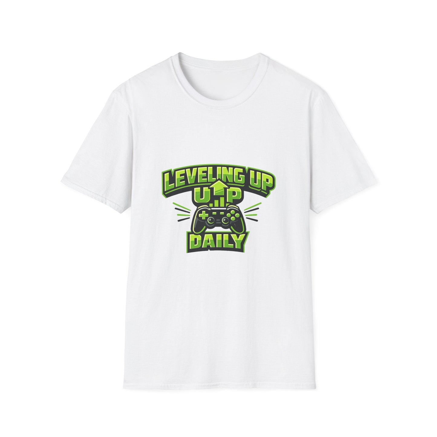 Leveling Up Daily Gamer T-Shirt Printify