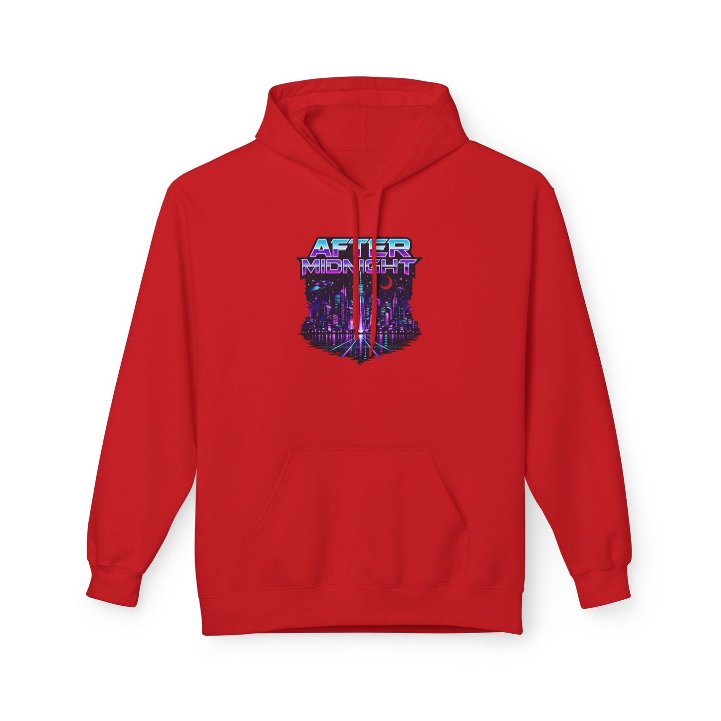 Cyberpunk City 'AFTER' Graphic Hoodie — Retro Futuristic Streetwear Printify