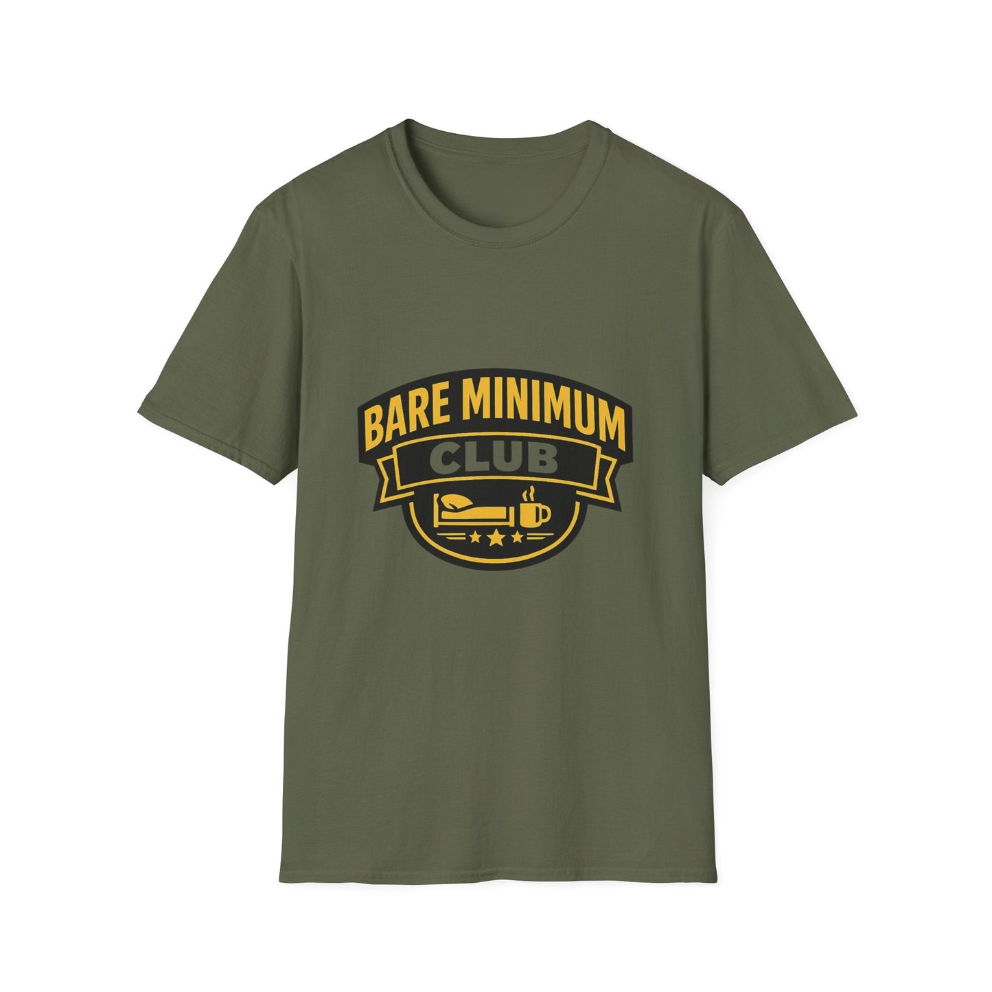 Unisex Bare Minimum Club Graphic T-Shirt – Funny Minimalist Lifestyle Tee Printify
