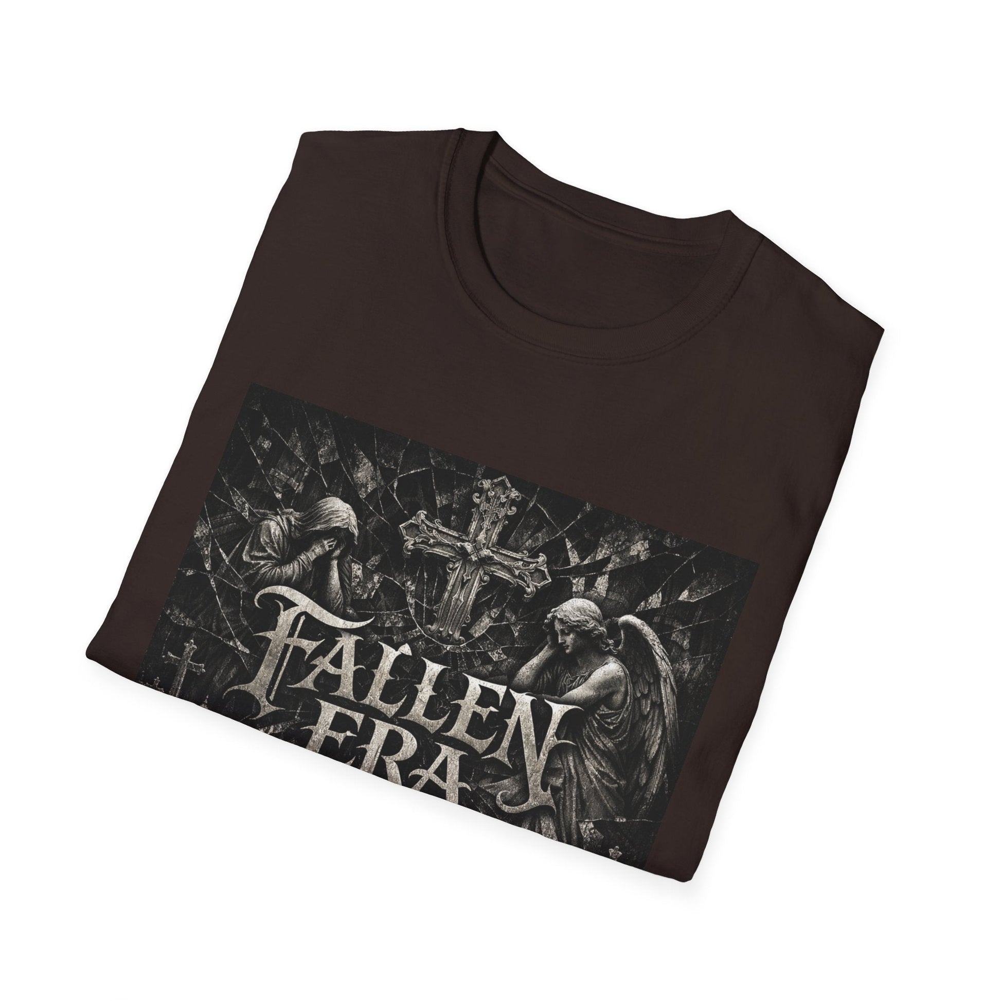 T-Shirt — Fallen Era Gothic Band Tee (Skulls, Angels & Cross) Printify