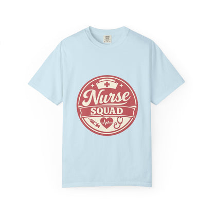 Nurse Squad T-Shirt — Retro Medical Badge Tee for Nurses & Healthcare Teams Printify