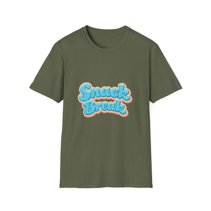 Snack Break T-Shirt — Retro Bubble Letter Graphic Tee