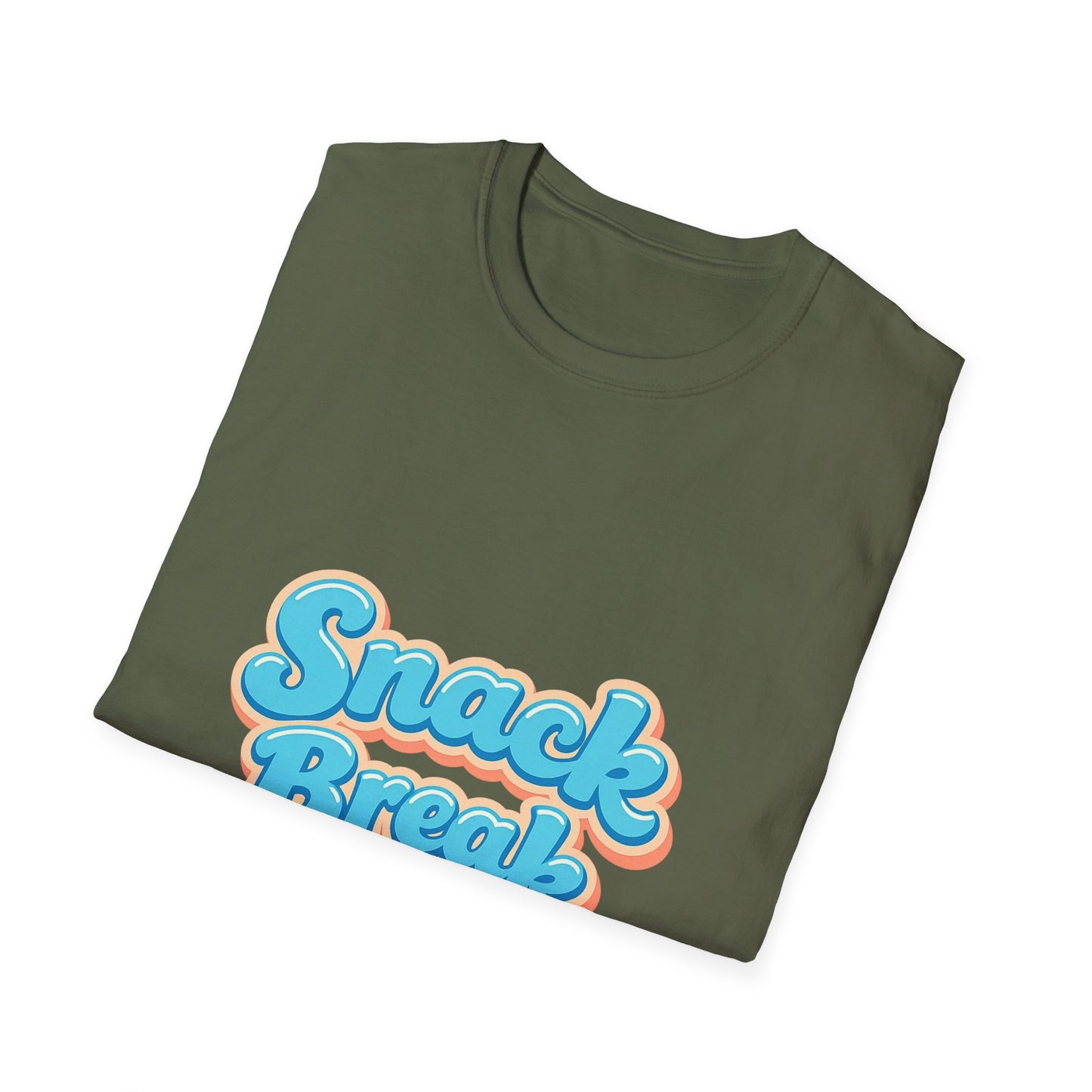 Snack Break T-Shirt — Retro Bubble Letter Graphic Tee