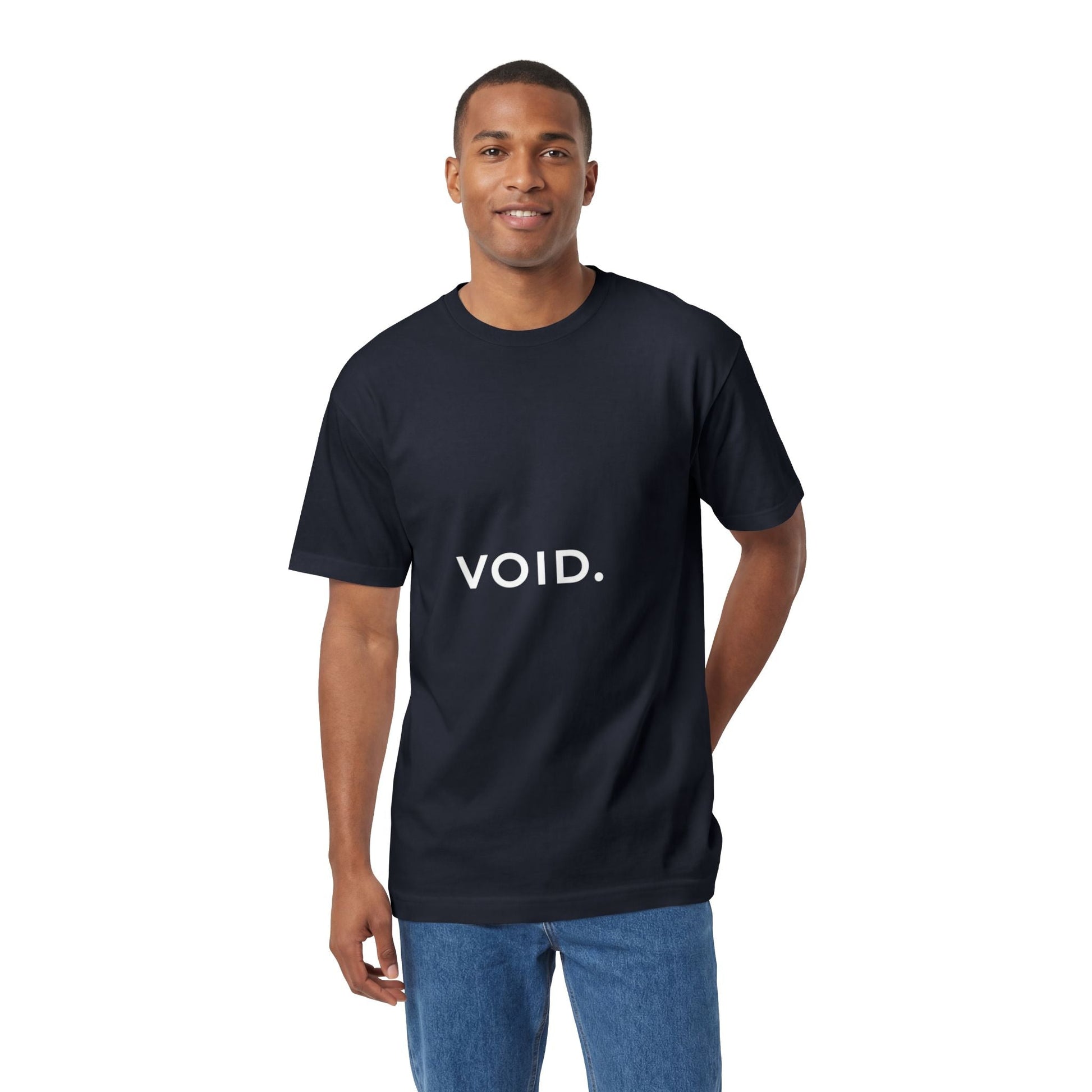 Void. Minimalist Graphic Tee — Neutral Beige Casual Shirt Printify