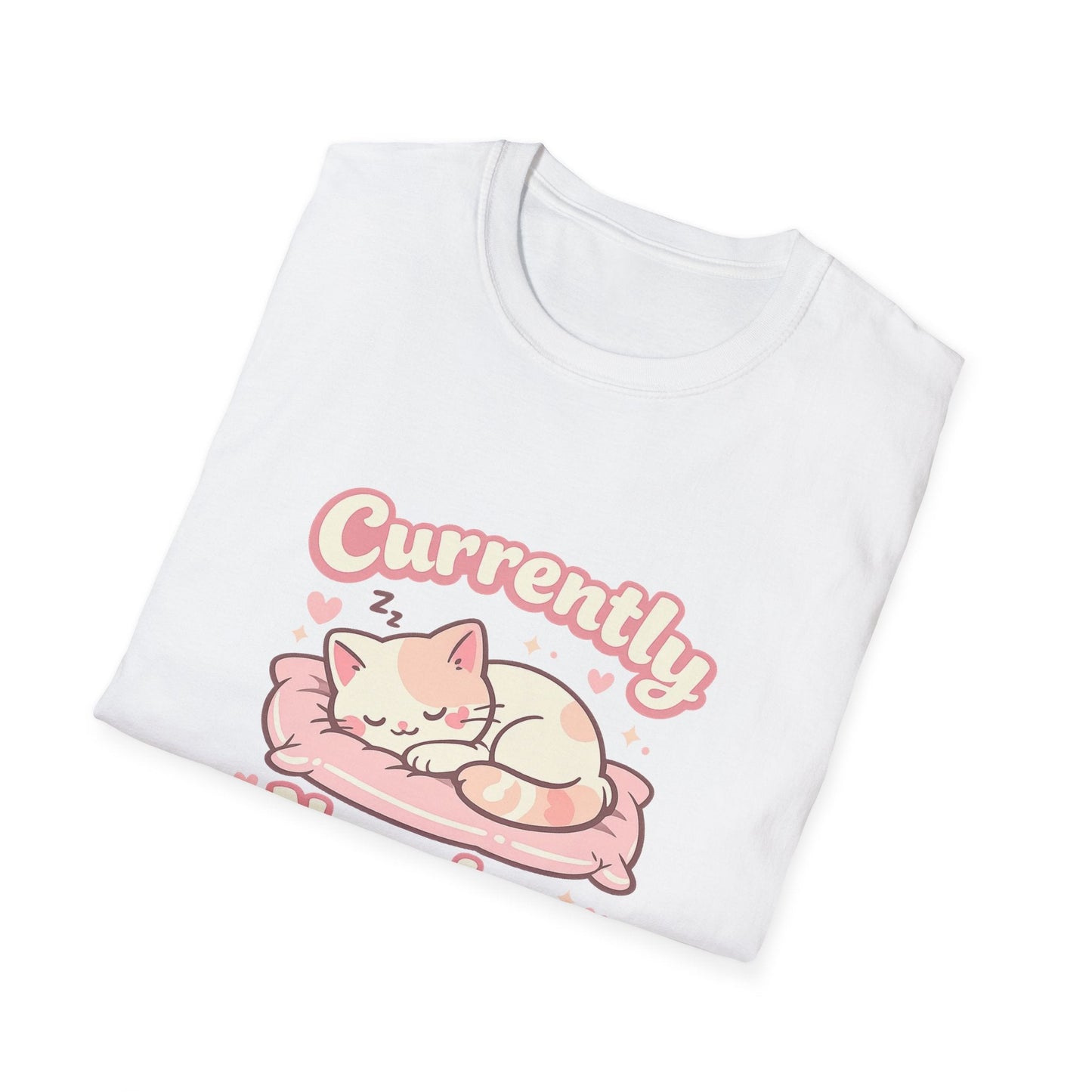 Cat Napping T-Shirt — Cute Sleeping Cat Tee for Cat Lovers Printify