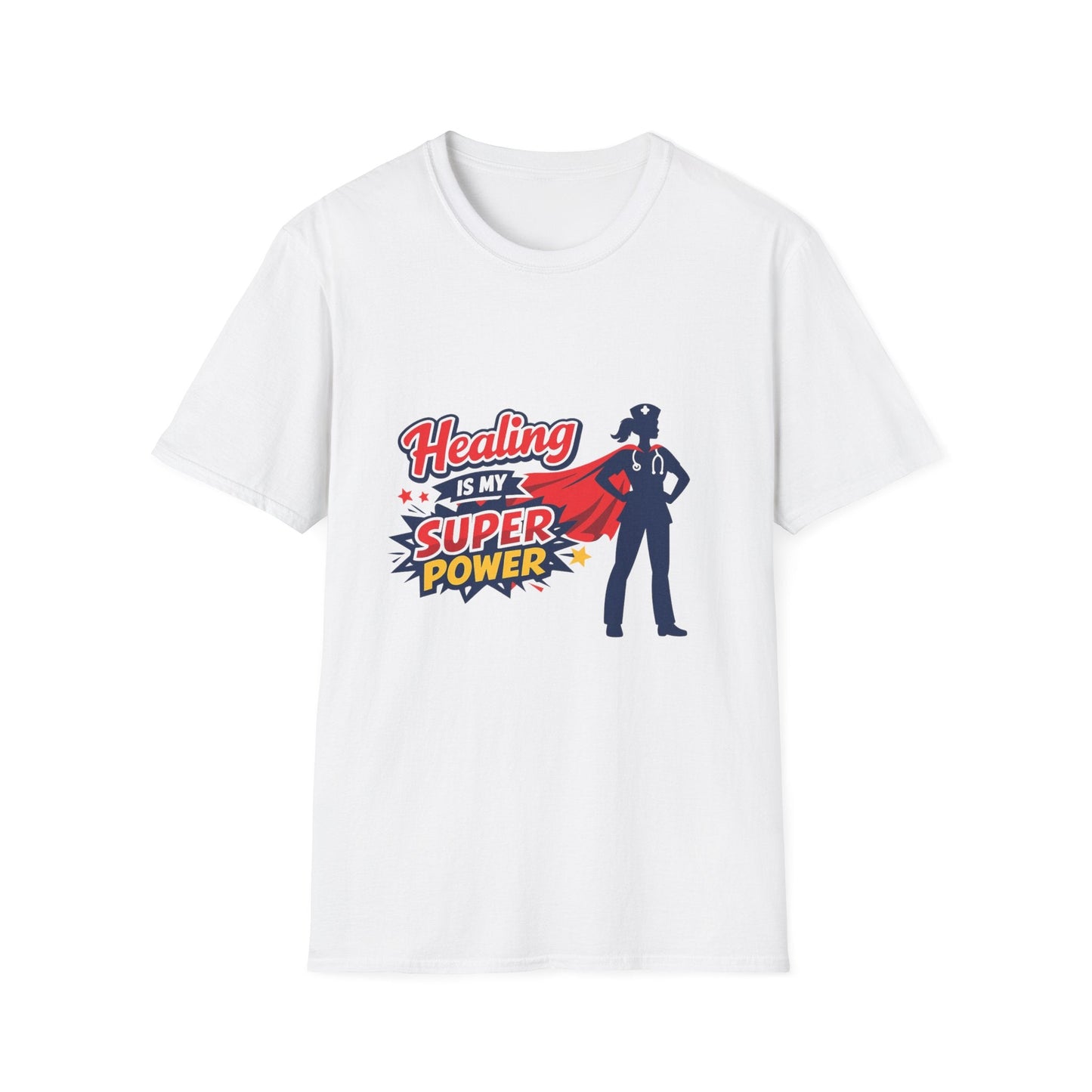 Healing Is My Superpower T-Shirt — Nurse/Healer Superhero Tee Printify