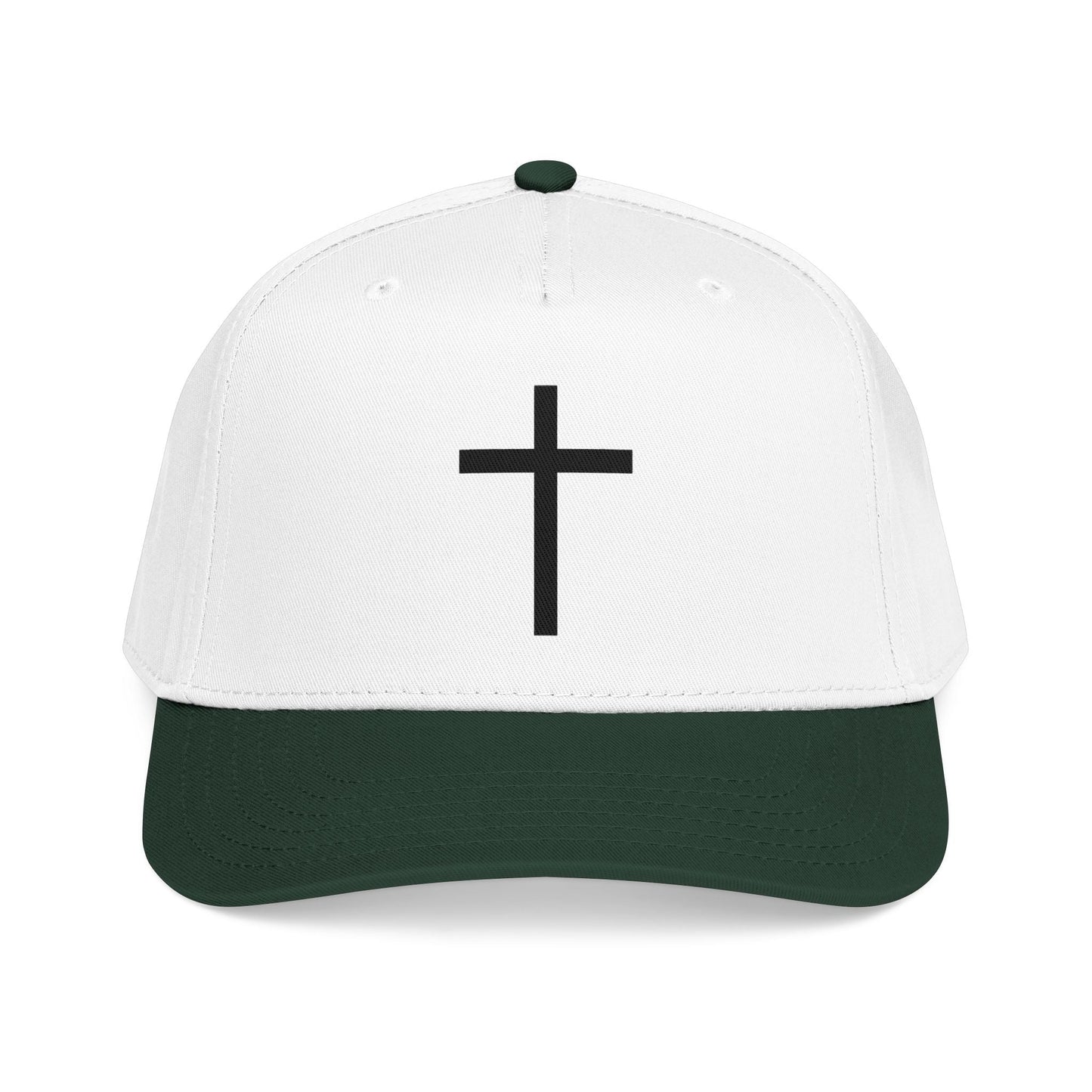 Christian Cross Baseball Cap — Minimal Embroidered Faith Hat Printify