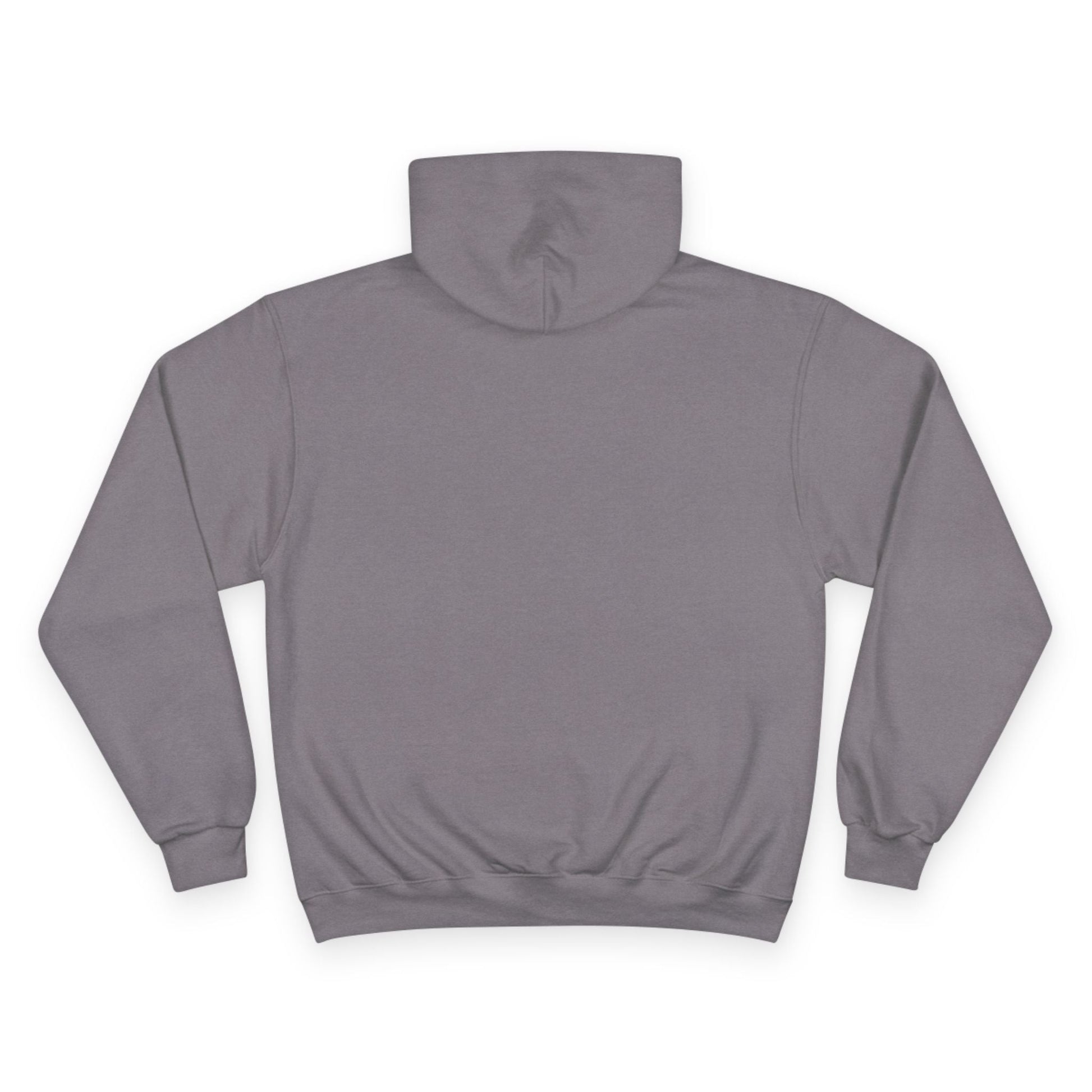 Champion Hoodie - Minimal Red Black Graphic Streetwear Hoodie Printify