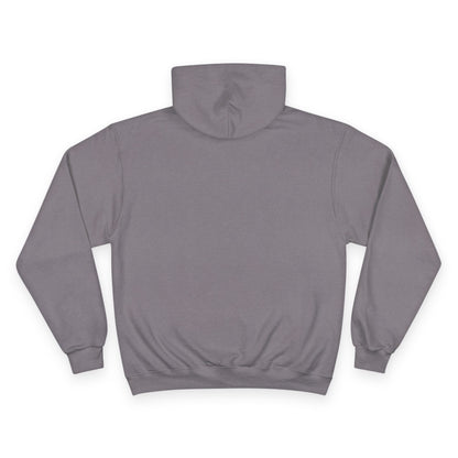 Champion Hoodie - Minimal Red Black Graphic Streetwear Hoodie Printify