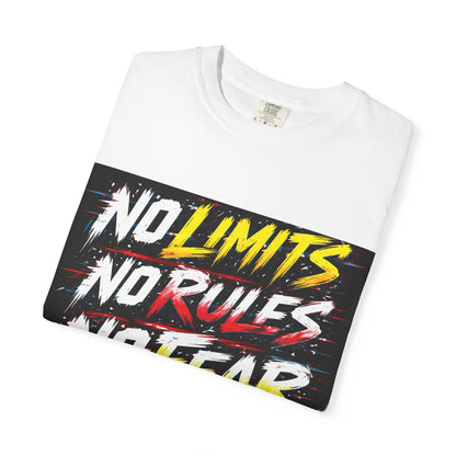 No Limits No Rules No Fear Graphic T-Shirt Printify