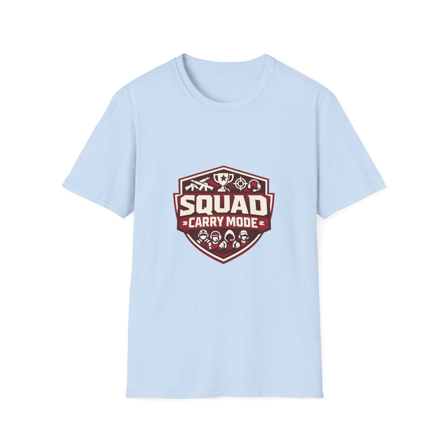 Squad Carry Mode T-Shirt — Gamer Team Logo Tee Printify