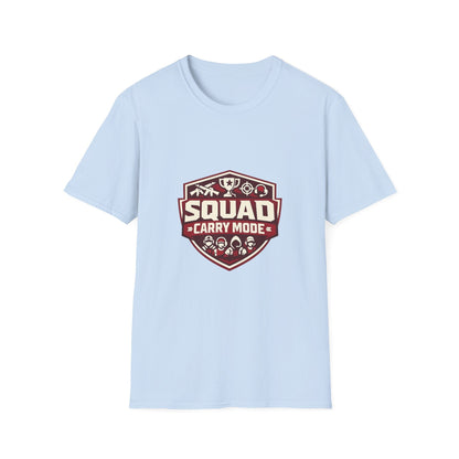 Squad Carry Mode T-Shirt — Gamer Team Logo Tee Printify