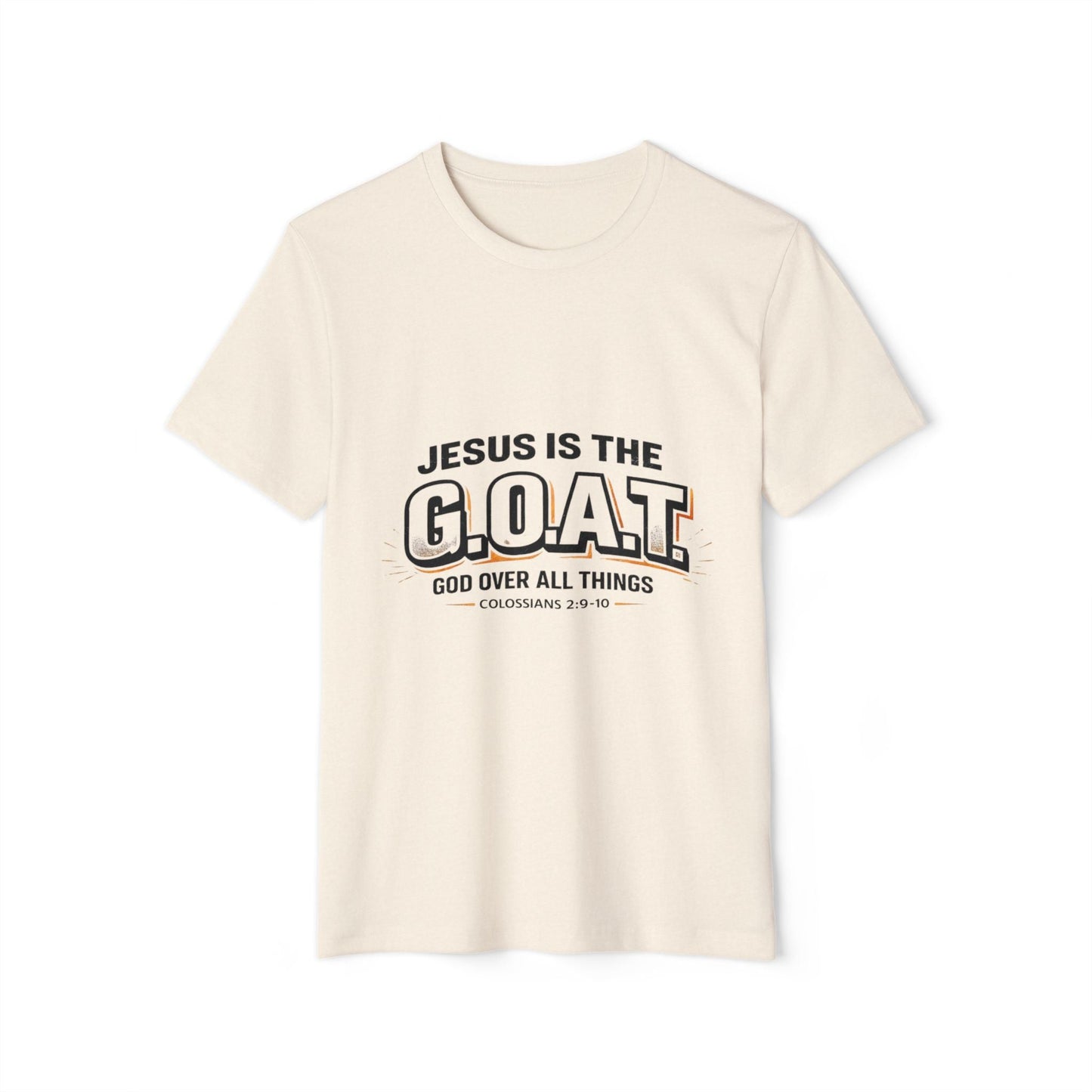 Jesus Is the G.O.A.T T-Shirt for Men – Faith-Based Christian Graphic Tee Printify