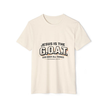 Jesus Is the G.O.A.T T-Shirt for Men – Faith-Based Christian Graphic Tee Printify