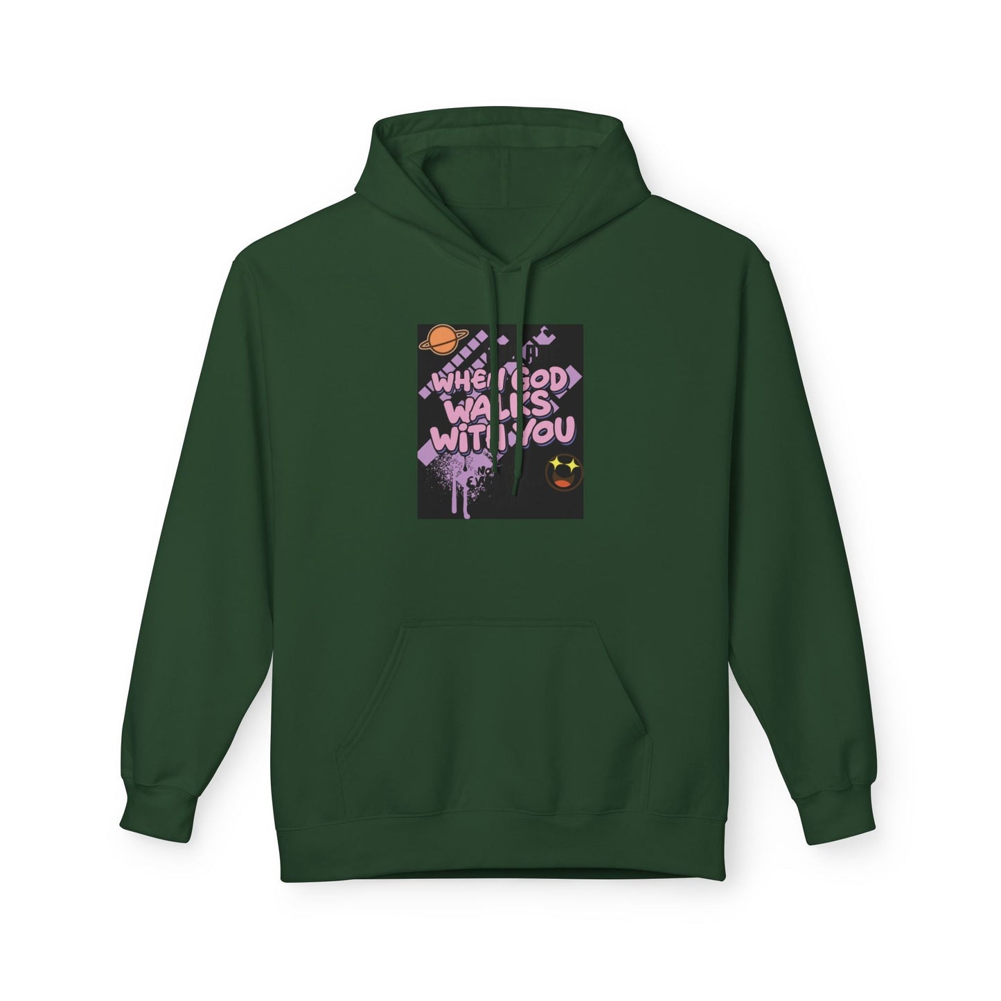 Where God Walks With You Hoodie — Faith-Based Comfort Pullover Printify